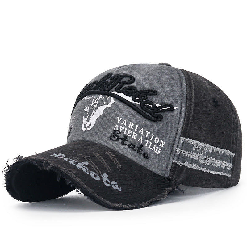 Wholesale Coated Washed Edge Damaged Old Baseball Cap