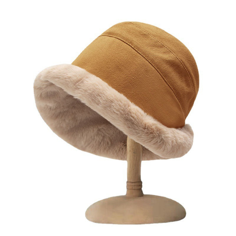 Wholesale Winter Thickened Warm Plush Fisherman Hat
