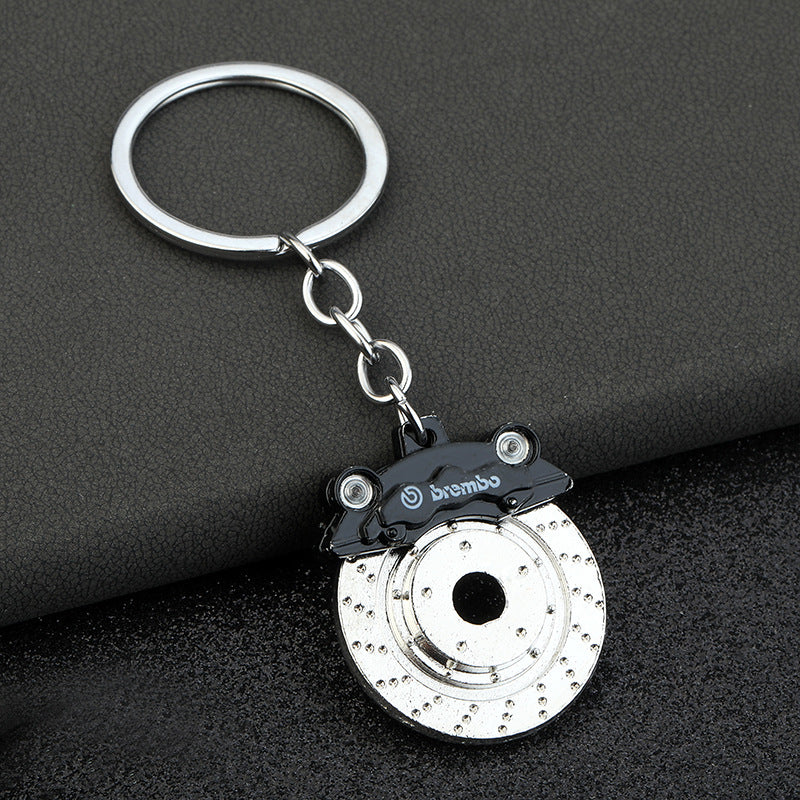 Wholesale Car Brake Pad Metal Swivel Keychain