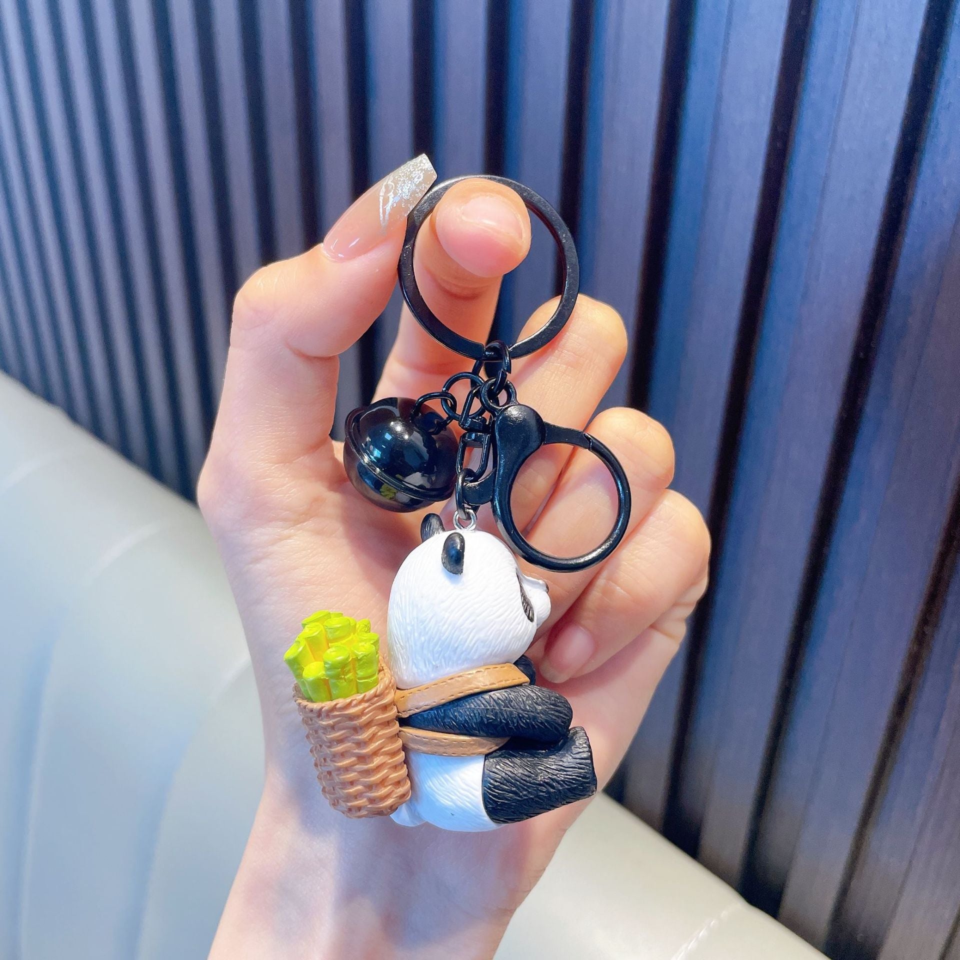 Wholesale Hug Bamboo Panda Delicate Bamboo Cute Panda KeyChain