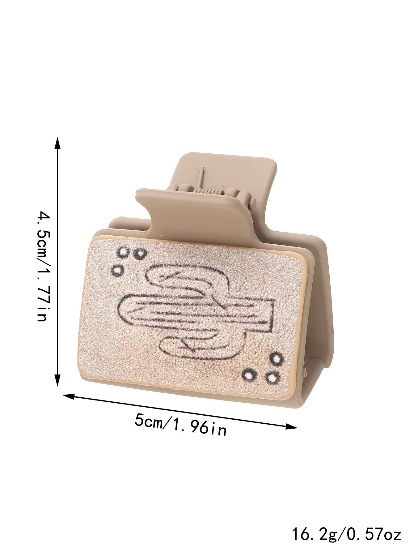 Western-style leather hairpin shark clip