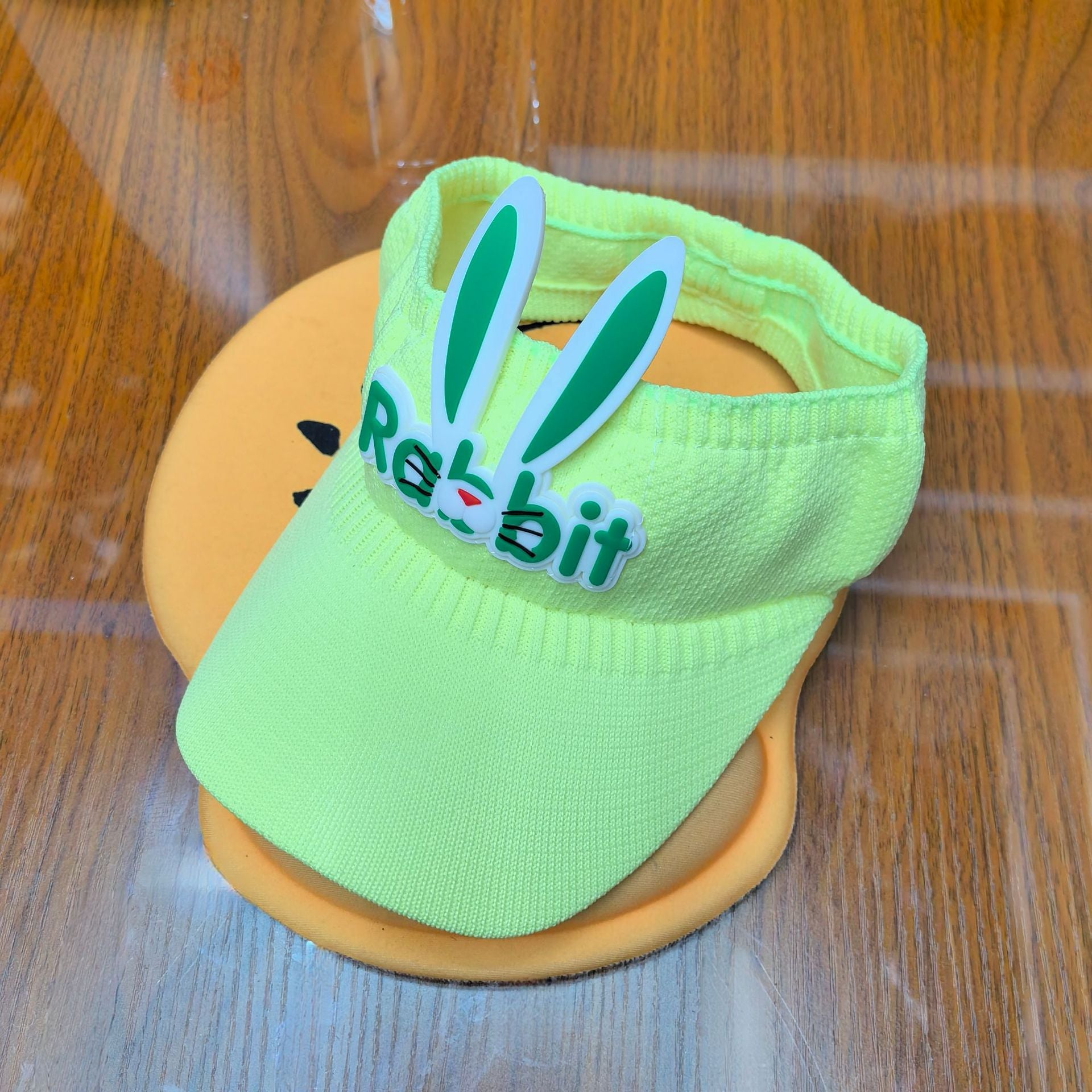 Wholesale Children's Rabbit Ears Hollow Hat Sun Protection Shade Polyester Knitted Hat