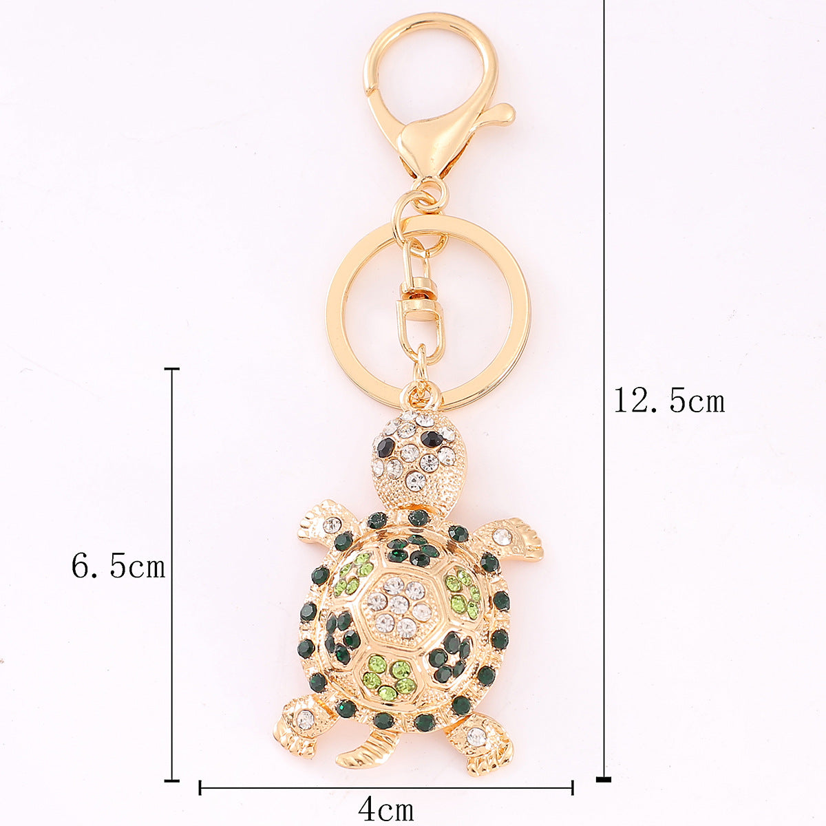 Wholesale Water Diamond Turtle Zinc Alloy Keychains