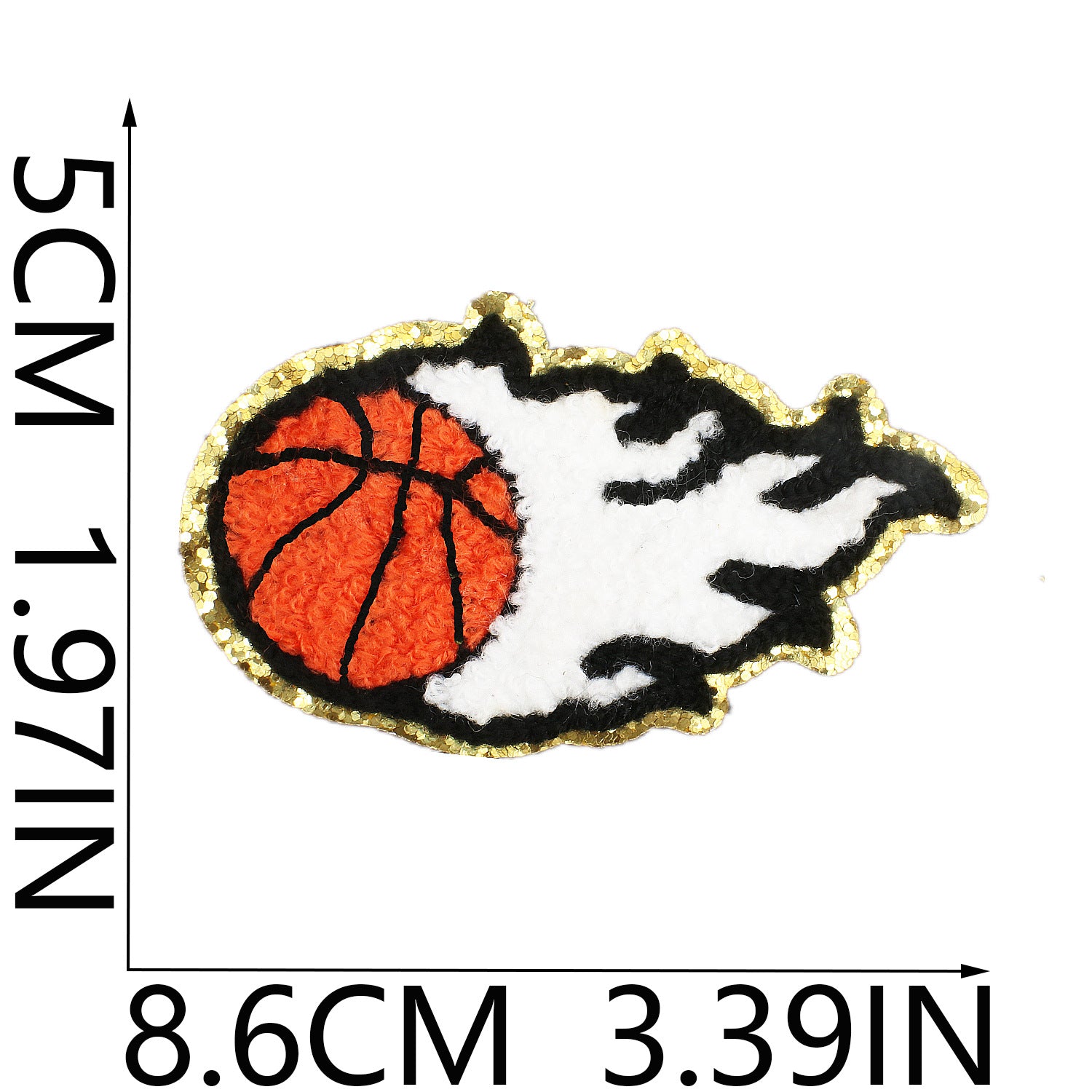 Wholesale Trendy Embroidered Iron On Patch With Sport And Letter Motif For Clothing DIY Towel Decorative Applique Gift Resale Accessory