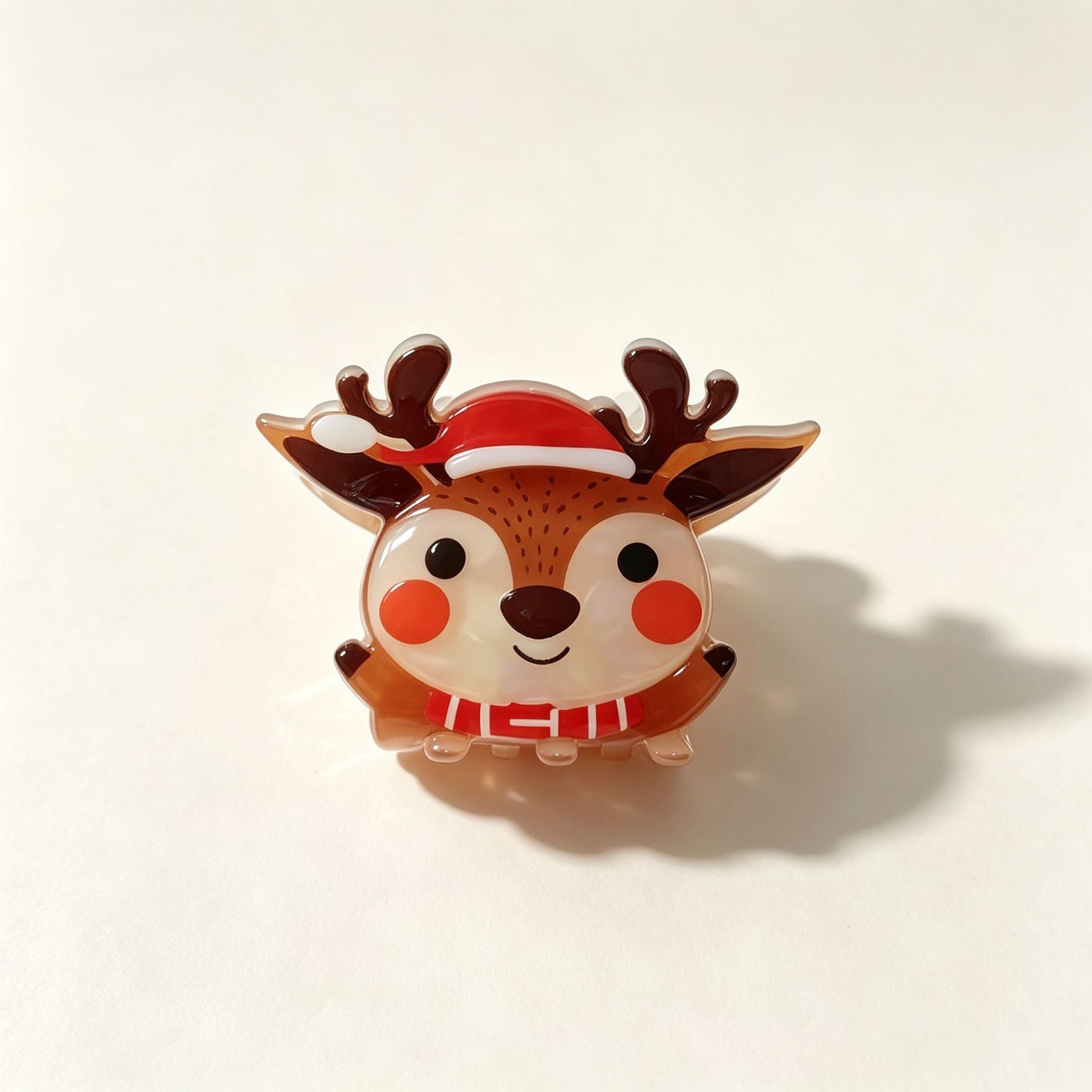 Wholesale Christmas Deer Snowman Bell Hair Claw Clip PVC Fashion Accessory Gift Boutique Resale