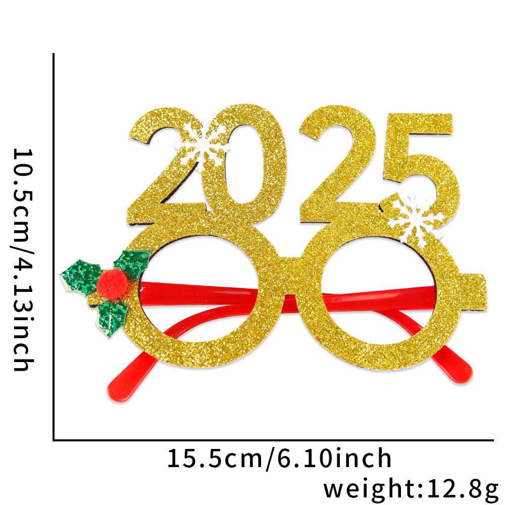 Wholesale Christmas Glasses Children's Party Decorations Christmas Decorations Photo Props Elk Glasses Frame