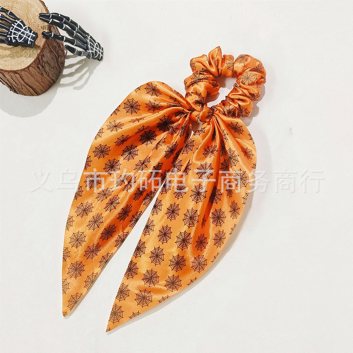 Wholesale  hair accessories ghost bat ribbon pumpkin hair ring