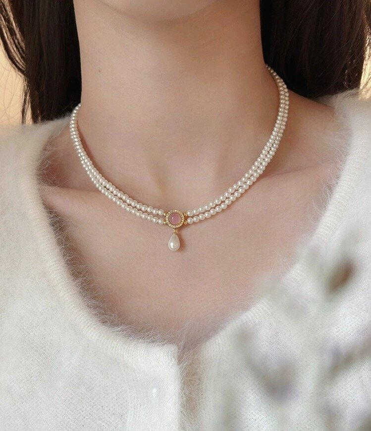 Wholesale Alloy Light Luxury Retro Forest Flower Clavicle Necklace