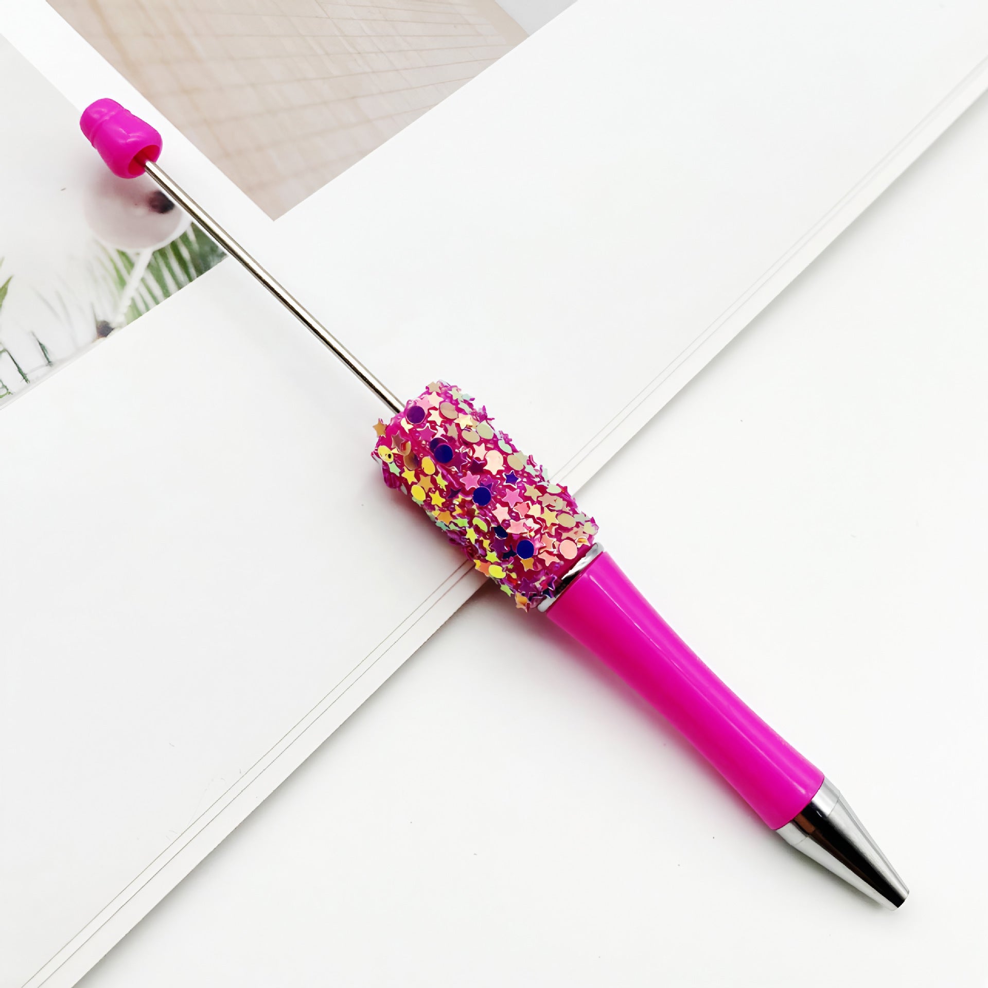 Wholesale 10 pcs DIY Sun, Moon and Star Bead Pen Multicolor Sequin Handmade Patches