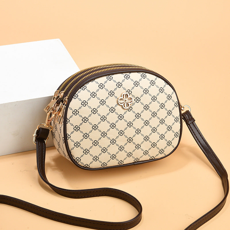 Wholesale Versatile Fashion Crossbody Bag Soft Leather Three-Layer Shoulder Bag