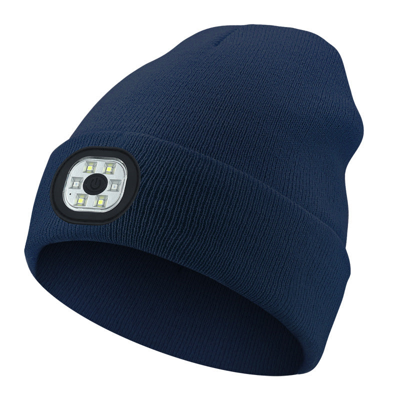 Wholesale Led Luminous Hat Warm and Cold-proof Lamp Cap