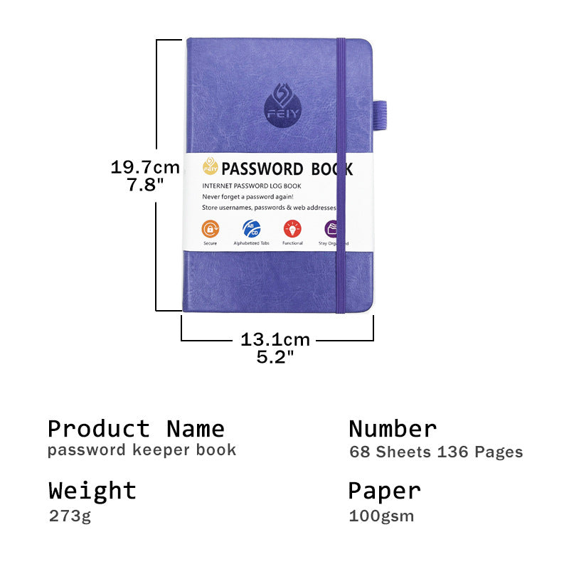 Wholesale Faux Leather English Telephone Address Password Book