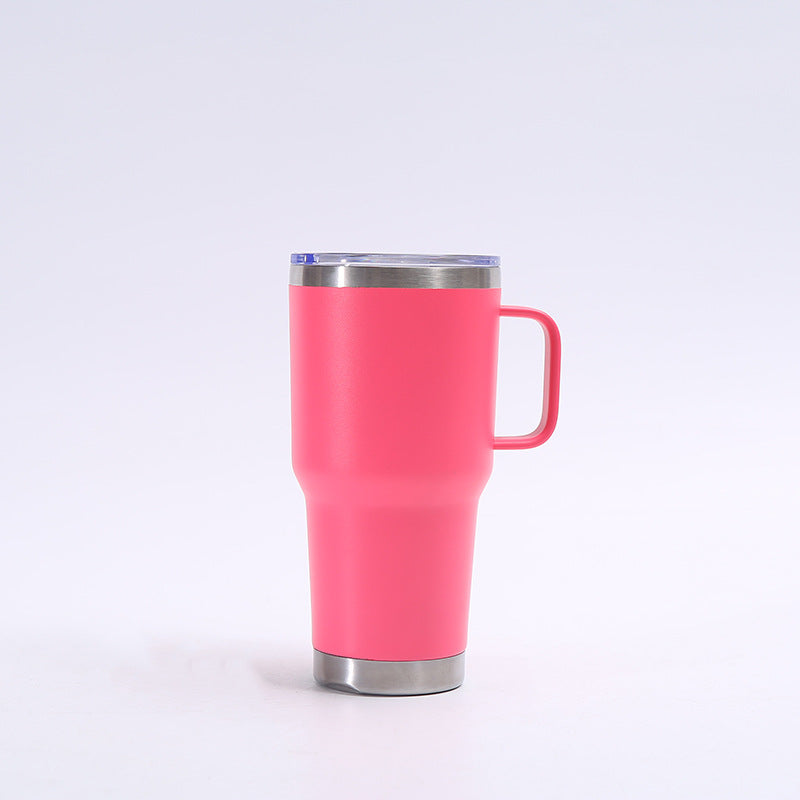 Wholesale Tumbler Stainless Steel Thermos Cup with Handle Portable Large Capacity Vacuum Ice Cup