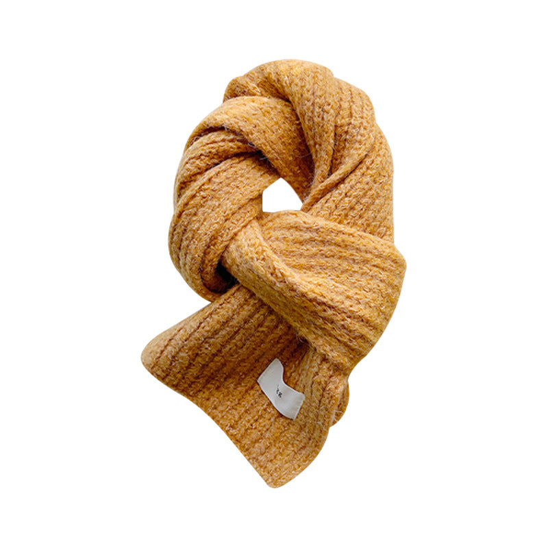 Wholesale Wool Knitted Warm Thickened Mohair Quilted Scarf