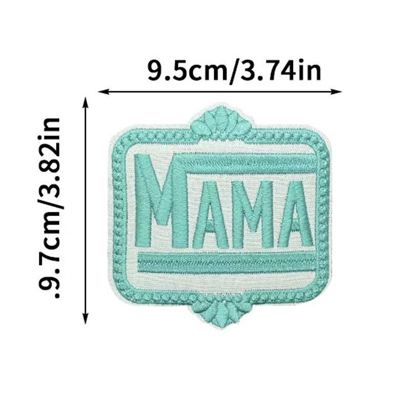 Wholesale Large English Motif Iron On Embroidered Patch No Sew Polyester DIY Applique For Hats Clothing Chic Gift Resale