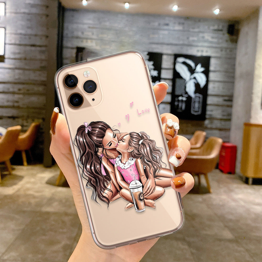 Wholesale Fashion Mom and Child Family TPU Phone Cases