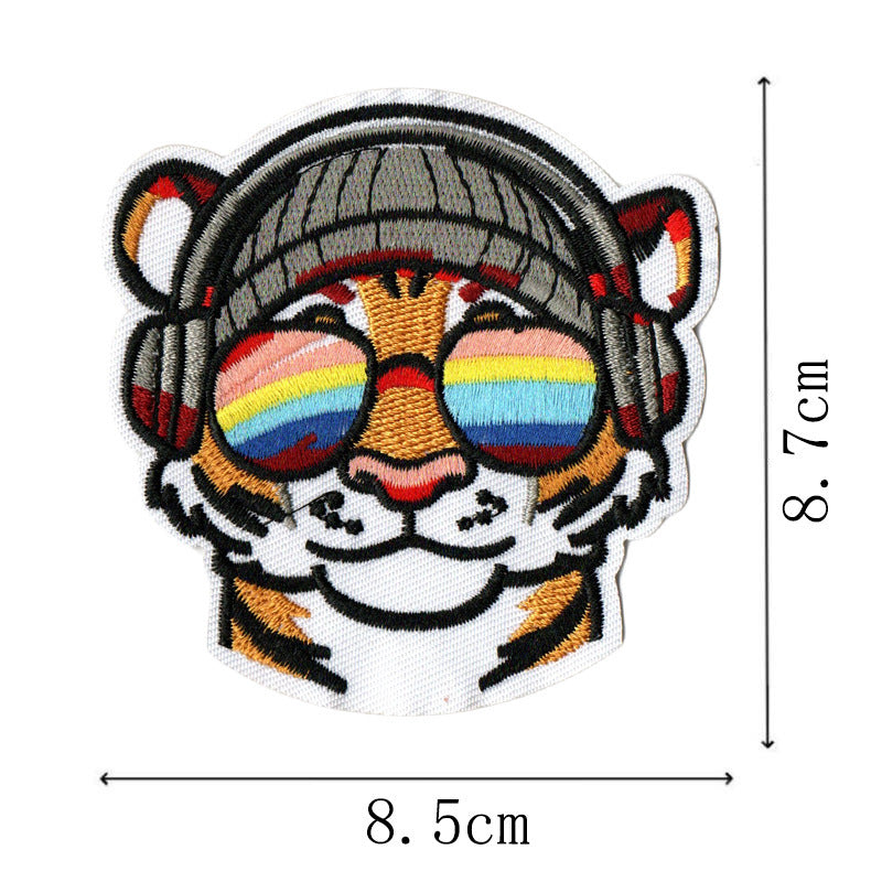 Wholesale Embroidered Iron On Patches For Coats Set Of 9 Trendy Campus Number Badges