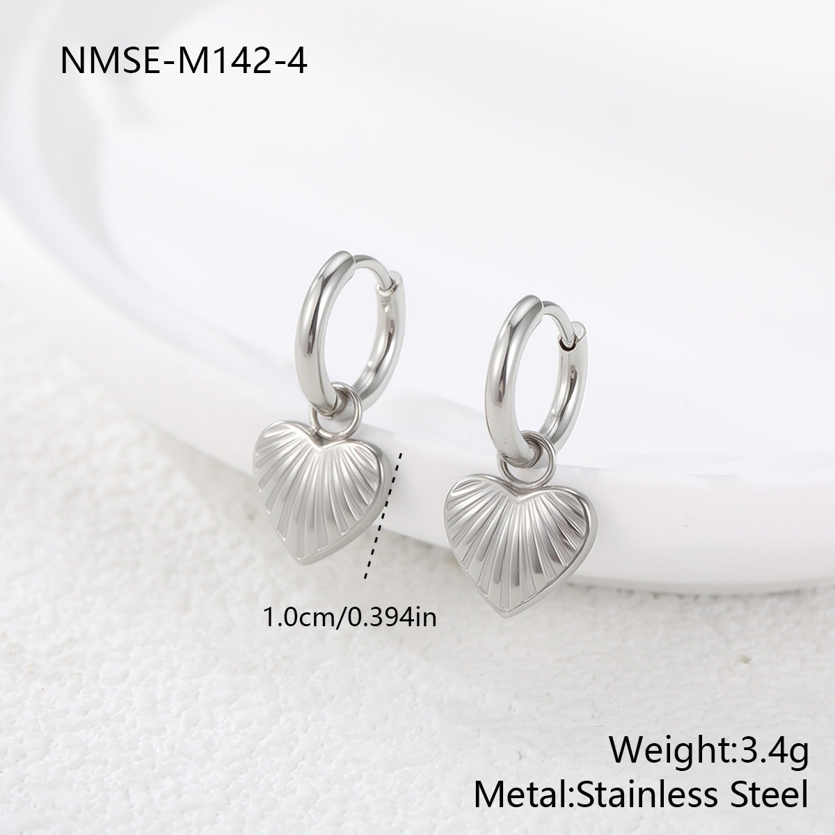 Wholesale Love studded stainless steel earrings