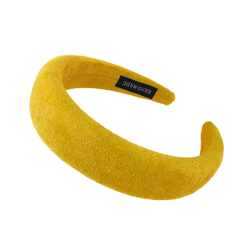 Wholesale Autumn and Winter Suede Fabric Sponge Hair Bands