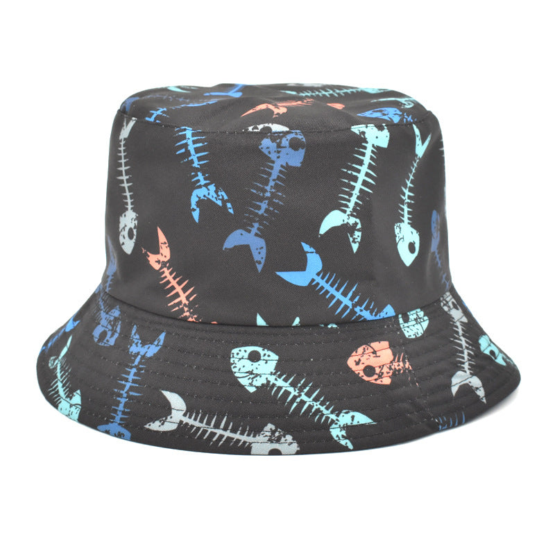 Wholesale Tie-dye Double-sided Outdoor Sunshade Printed Bucket Hat