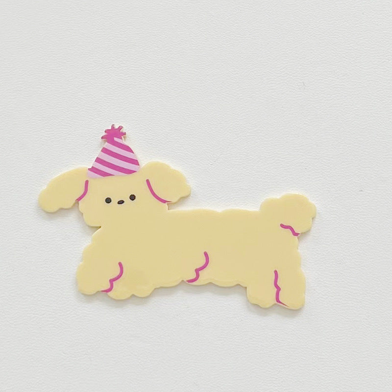 Wholesale 10pcs cute cartoon dogs and cats Acrylic Flatback