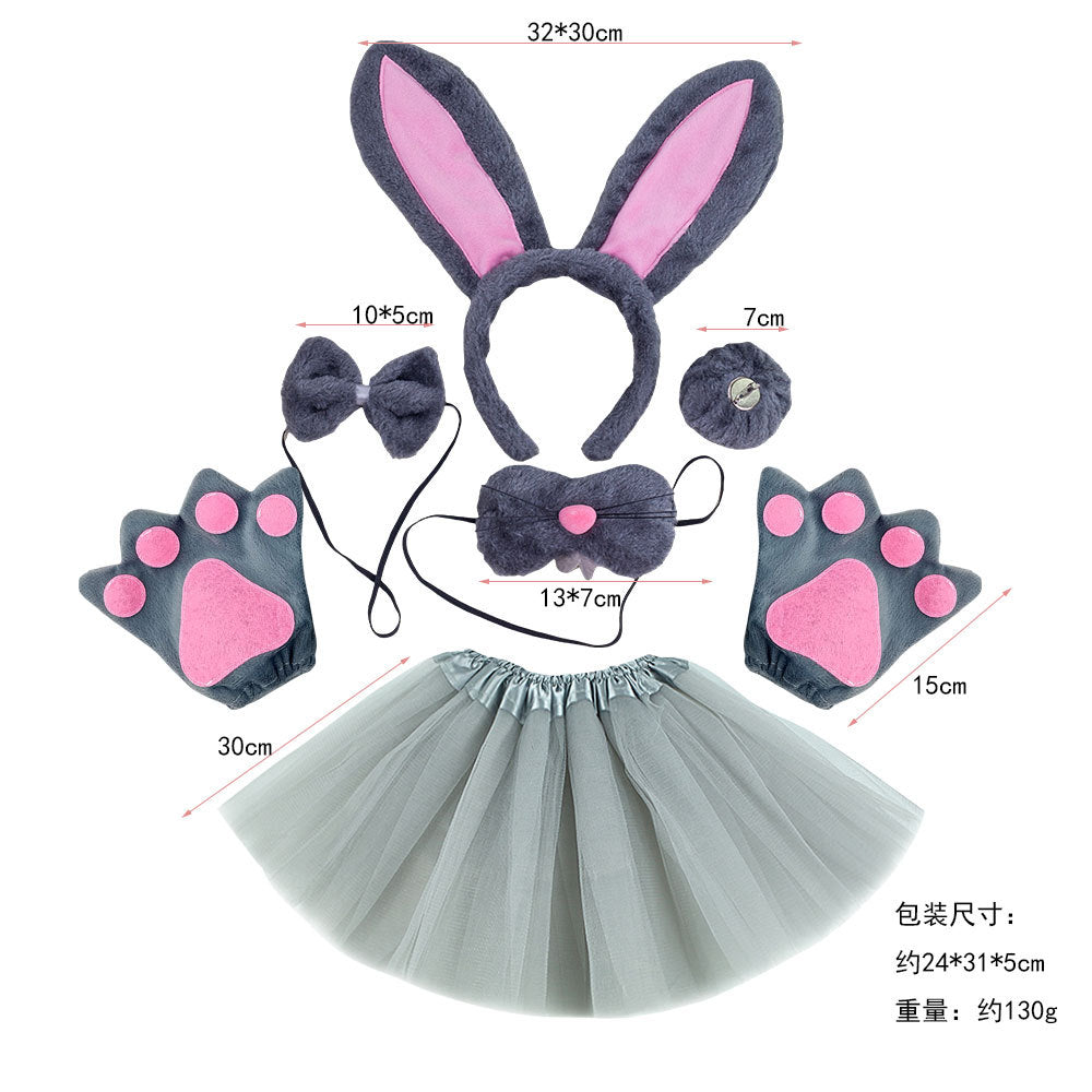 Wholesale Easter Rabbit Ears Cute White Rabbit Nose Headband