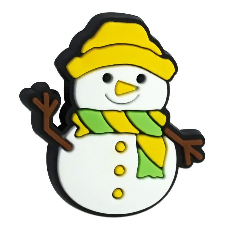 Wholesale Random 100pcs Cartoon Christmas Snowman Beads