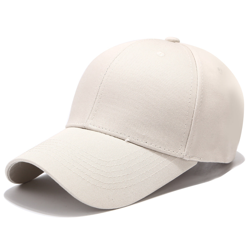 Wholesale Solid color all-match embroidered logo cap