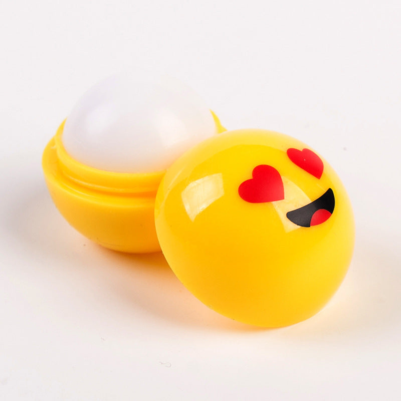 Wholesale 24PCS/PACK Plastic Yellow Expression Ball Lipstick