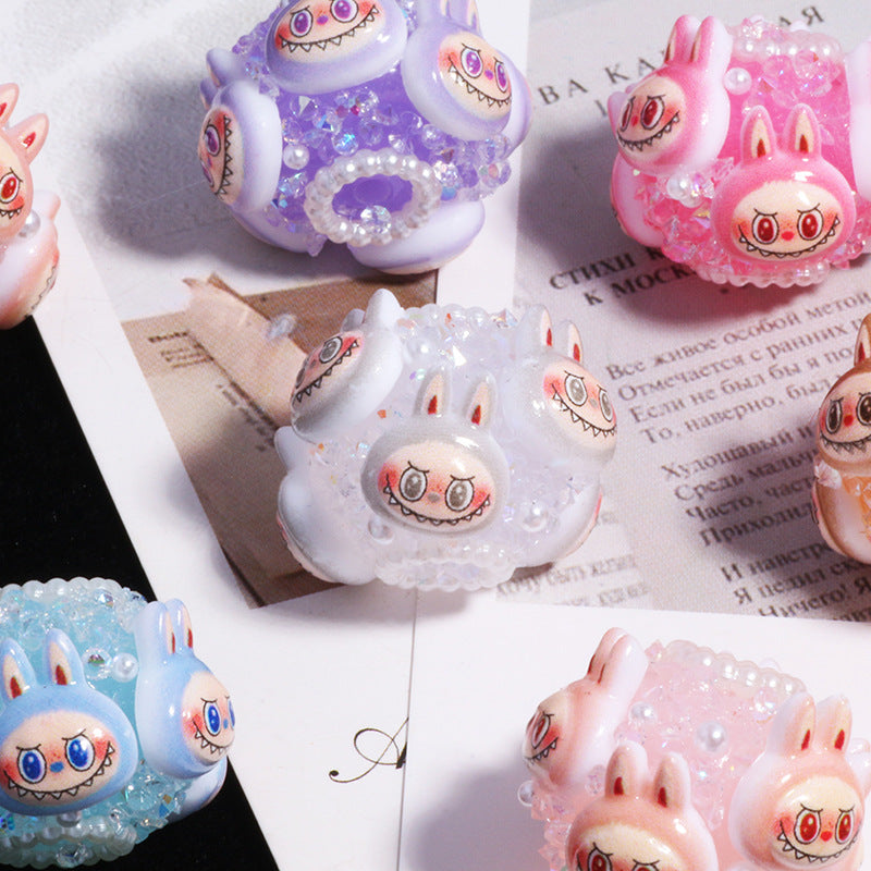 Wholesale 6pcs/pack Cartoon clay straight hole beads OLY Exclusive