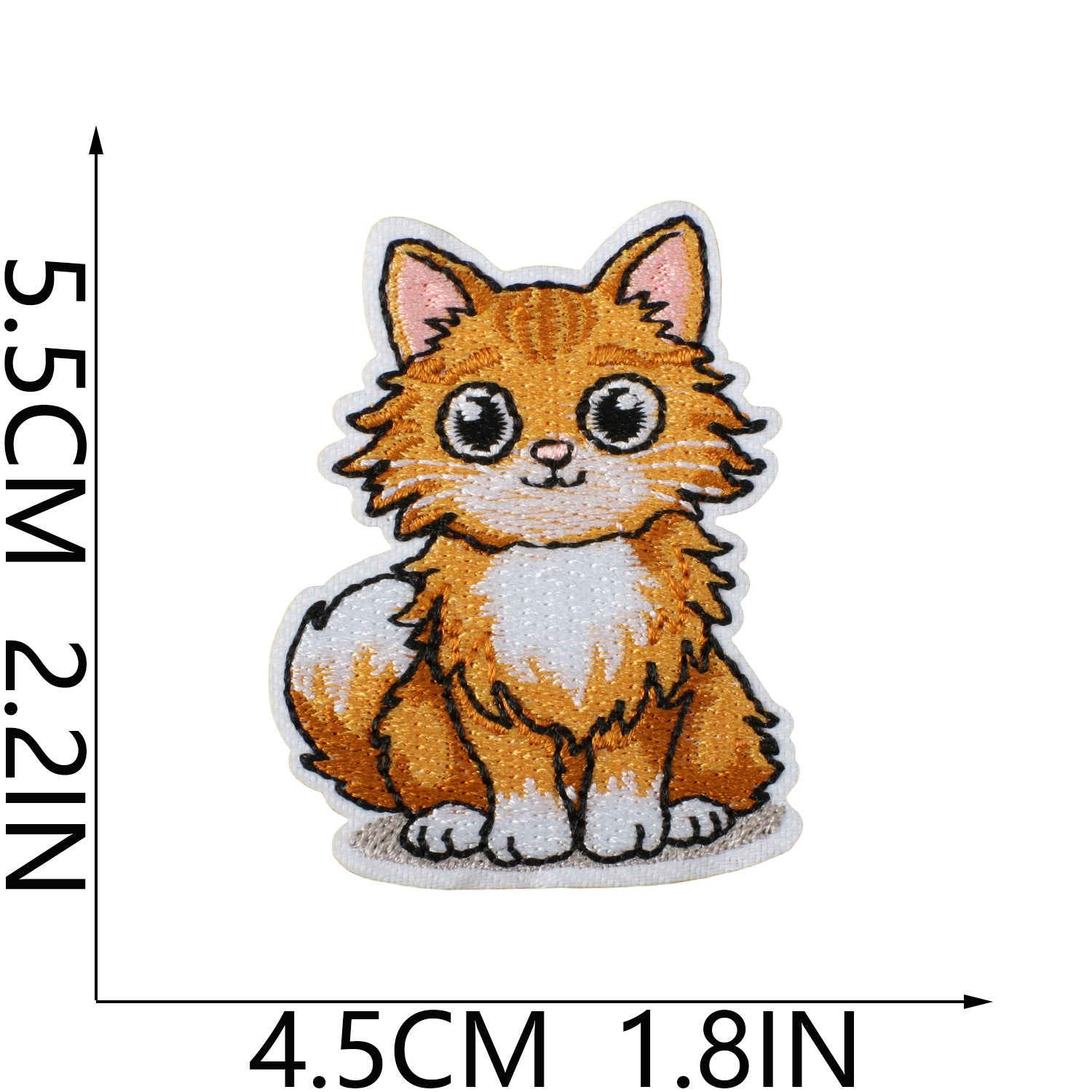 Wholesale Polyester Iron On Embroidery Patch Cat Party Cartoon Kitten Decorative Accent For Clothing Everyday Use
