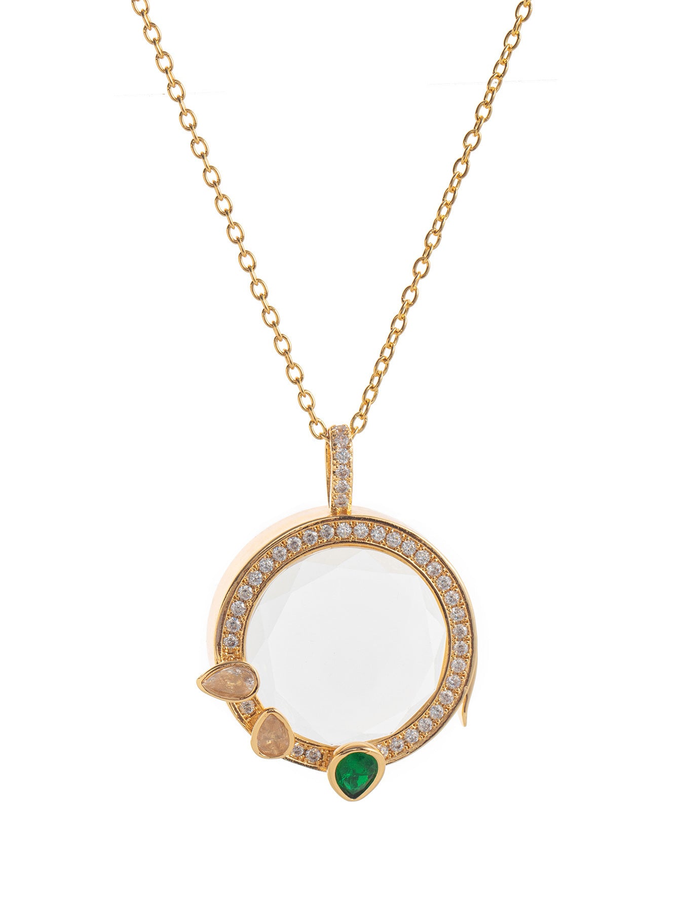 Wholesale Vintage heart-shaped teardrop shaped picture box pendant necklace