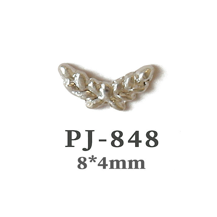 Wholesale  Metal Nail Art Charms Antelope Head Wings Leopard Head Manicure Decorative Accent