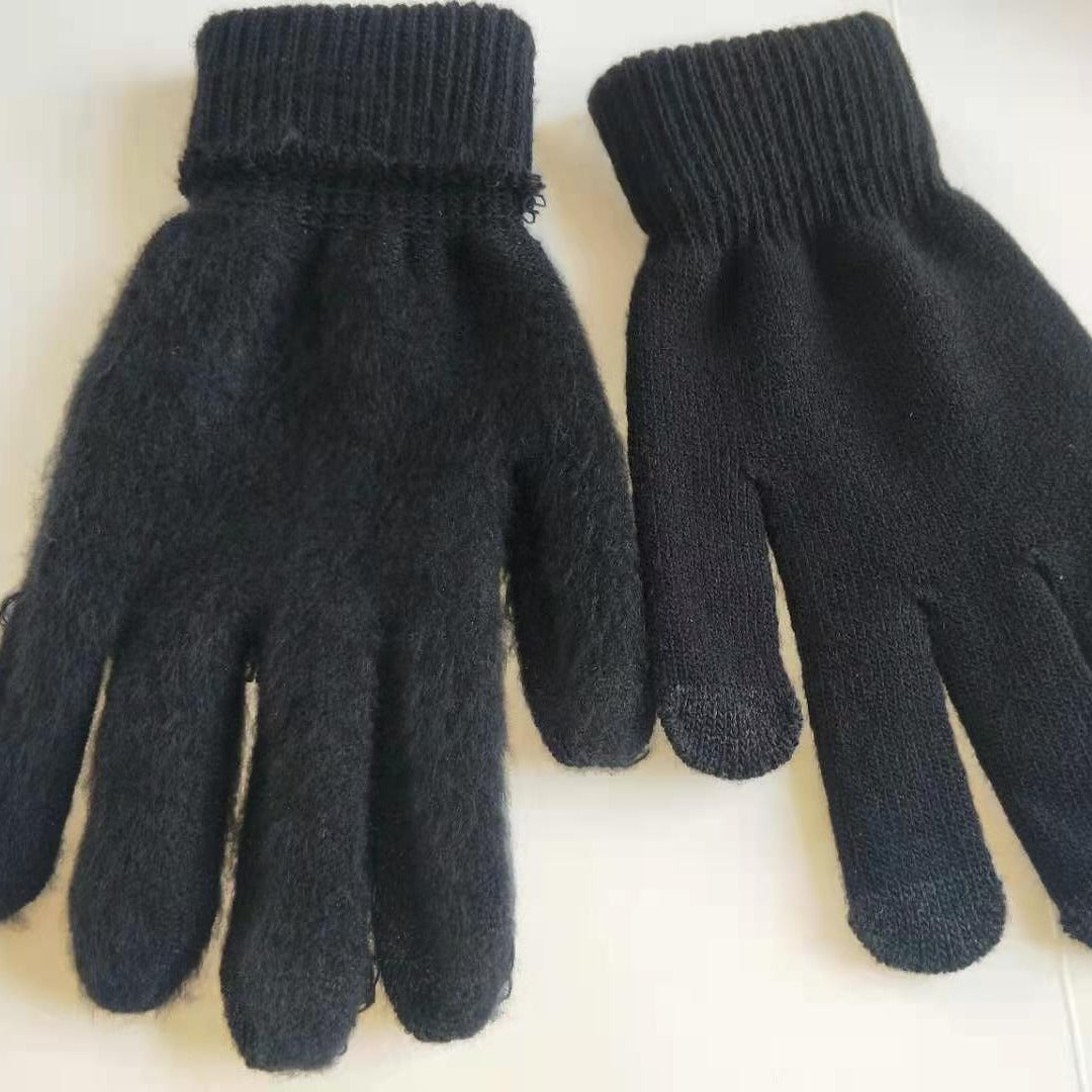 Wholesale 12pcs Winter Warm Knitted Gloves with Knitted Yarn  Glove