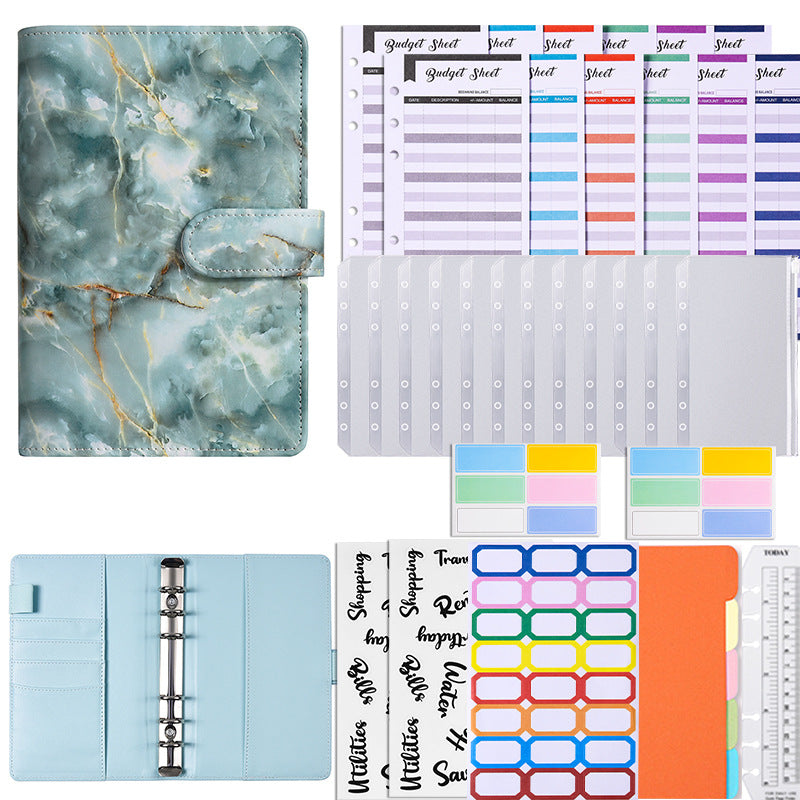 Wholesale PU Marble A6 Loose Leaf Notebook