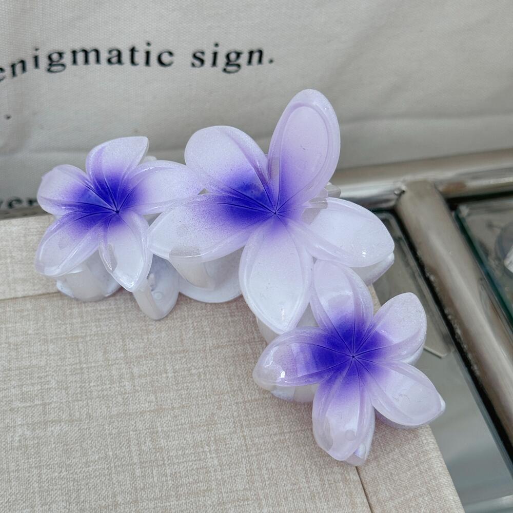 Wholesale large candy color flower hair clip three egg flower clip shark clip hair accessories