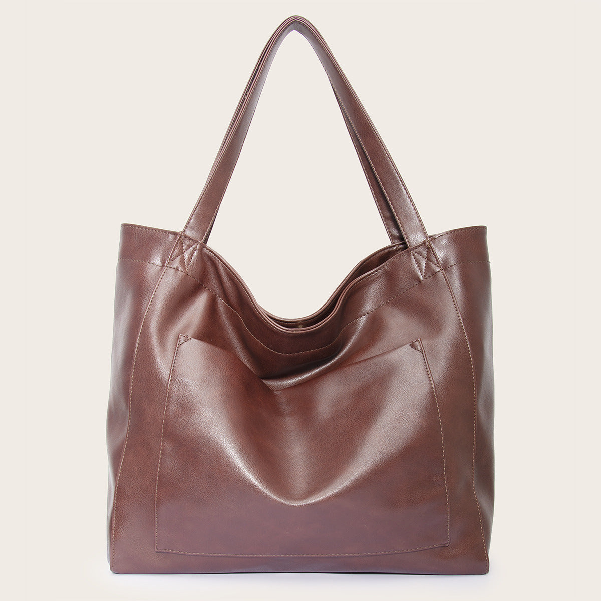 Wholesale Large Pocket Women's Soft Leather Large Capacity Shoulder Hand Tote Bag