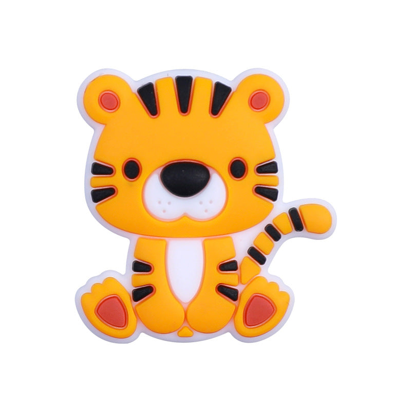 Wholesale Random 20pcs/pack Silicone animal teething 3D Focal Beads