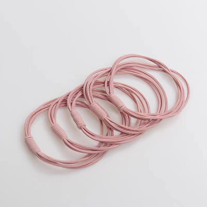 Wholesale Rubber Band High Elasticity, Durable Black, No Damage To Hair, Meatballs Hair Scrunchies