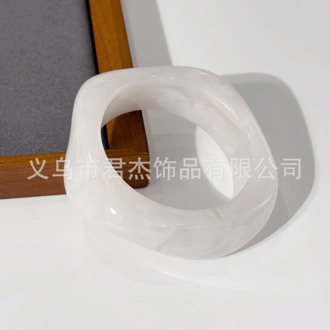 Wholesale marble pattern bracelet personality exaggerated acrylic geometric polygon