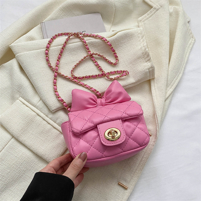 Wholesale Fashion Chain Crossbody Bowknot Mini Lipstick Bag