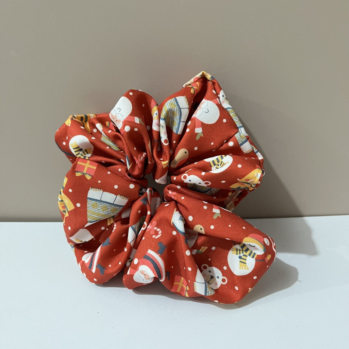 Wholesale Fabric Knotted  Gift Pine Tree Snowflake Striped Plaid Bow Hairband