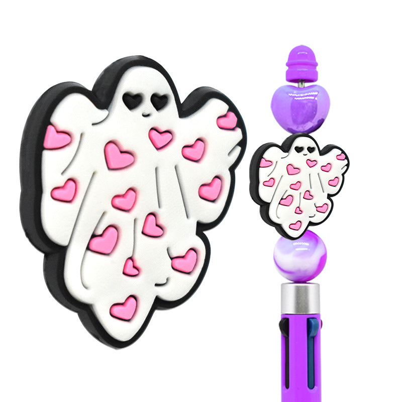 Wholesale 100pcs Diy Halloween Cartoon PVC Soft Beads