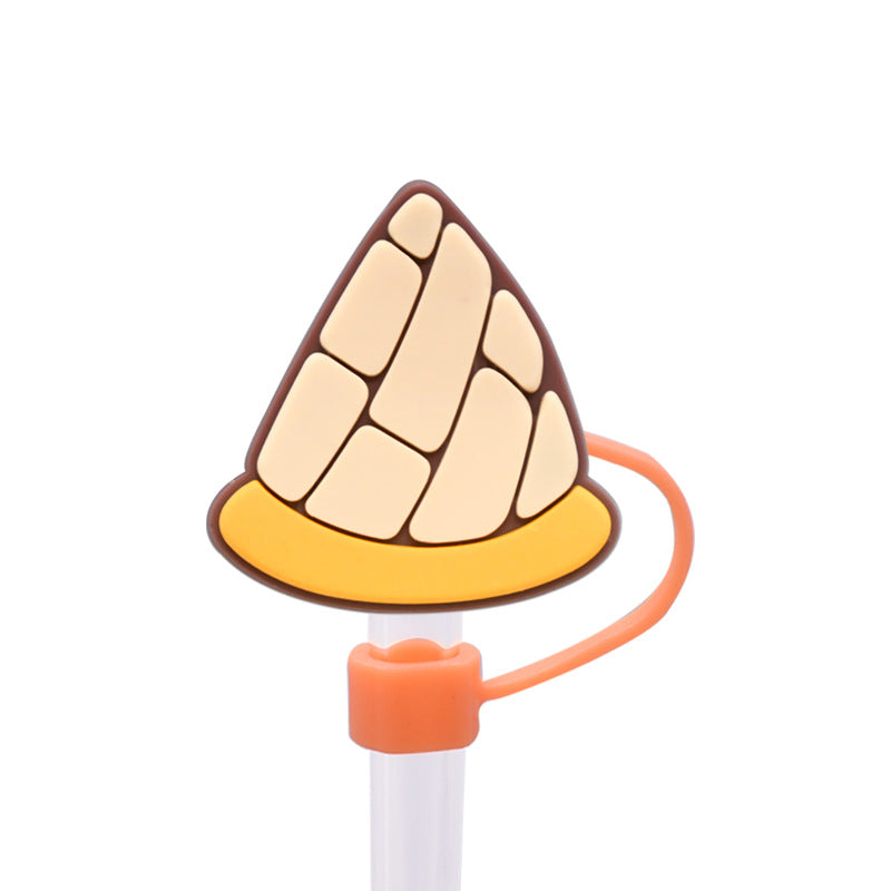 Wholesale Random 100pcs 10M  bread dust plug straw hat creative DIY cup straw accessories