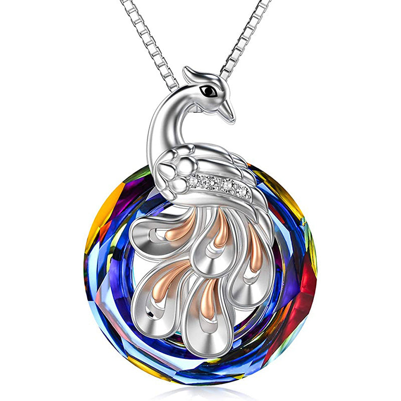 Wholesale Colorful Firebird Crystal Necklace