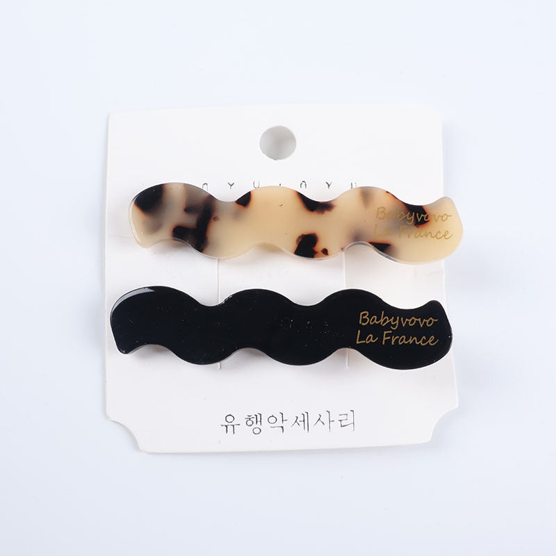 Wholesale Handmade Acetate Hair Clip Tortoise Shell Vintage French Style Women S Side Clip Hair Accessory