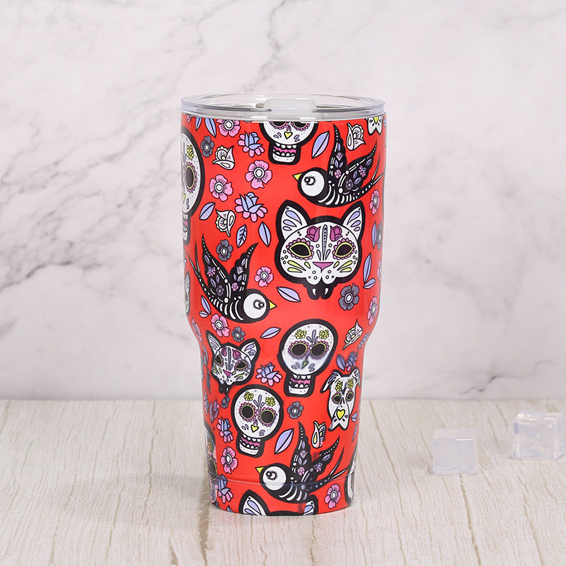 Wholesale 30oz Stainless Steel Large Capacity Dazzling Starry Sky Ice Bomber Cup