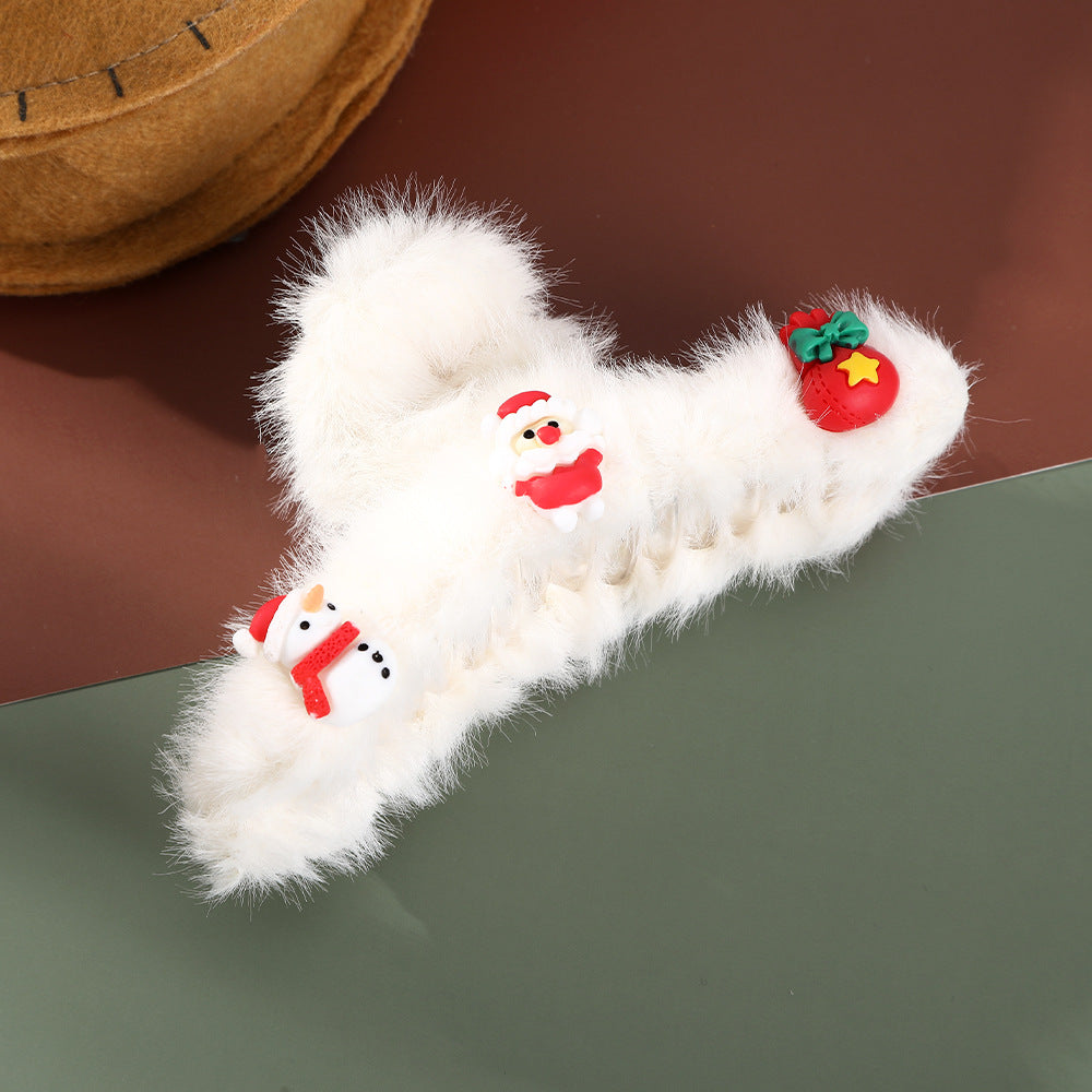 Wholesale Christmas Plush Hair Clips