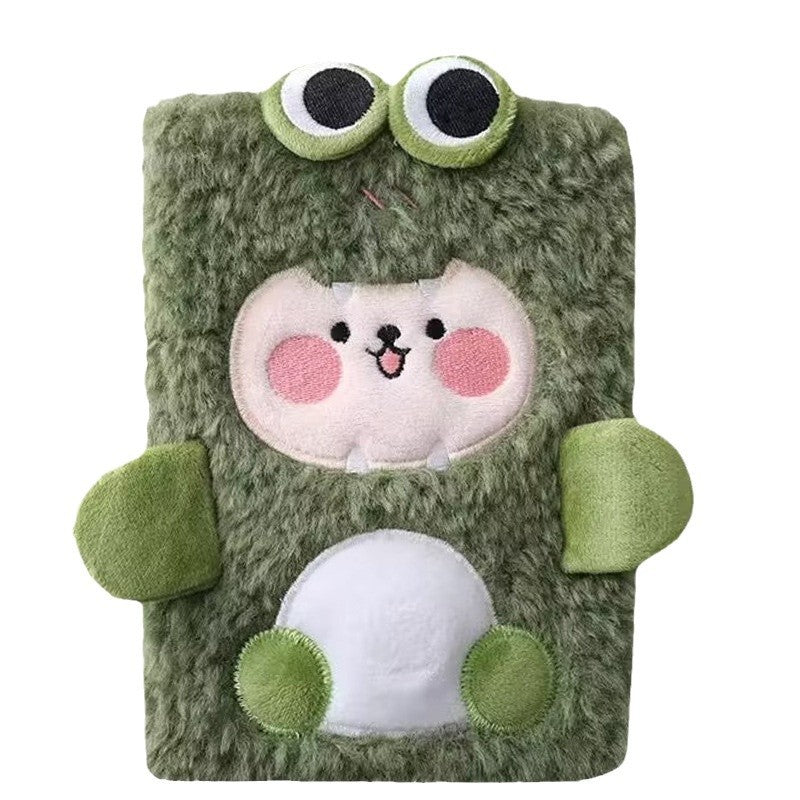 Wholesale Cute Frog Decompression Plush High-Value Hand Ledger Notebook