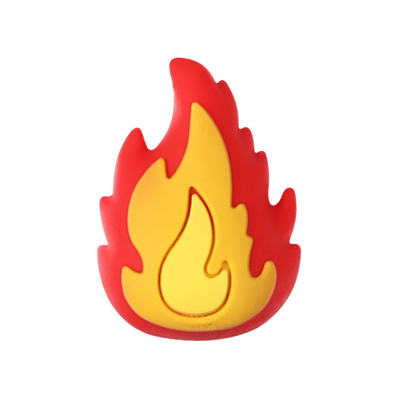 Wholesale 20pcs/ pack silicone loose beads 3D fire extinguisher beads